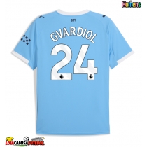 Camisa de Futebol Manchester City Josko Gvardiol #24 Equipamento Principal 2025-26 Manga Curta